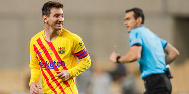Barca-Star Lionel Messi beim Finale des Copa del Rey