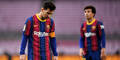 Barca-Star Lionel Messi mit hängendem Kopf