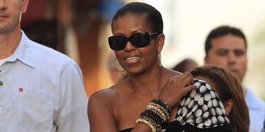 Michelle Obama alleine auf Urlaub