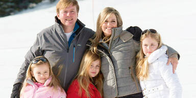 Hollands Royals auf  Ski-Urlaub in Lech
