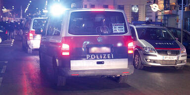 Blaulicht bei Polizeieinsatz