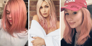Pastellrosa Haare