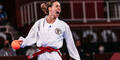 Karateka Bettina Plank jubelt bei Olympia