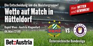 Anzeige BetAustria RapidvsKlagenfurt oe24