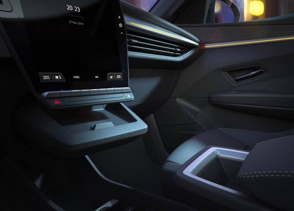 Elektro-Mégane mit neuem Renault-Logo & Hightech-Cockpit
