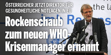 Österreicher zum neuen WHO-Krisenmanager Europas ernannt