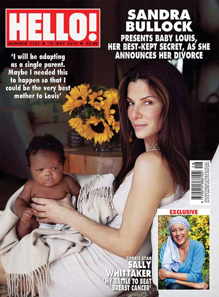 Sandra Bullock zeigt Baby Louis in Hello!