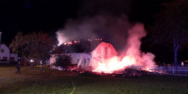 Scheunenbrand Dachstuhl