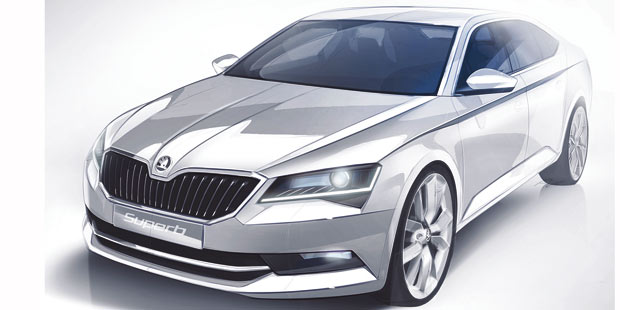 Skoda zeigt Skizzen vom neuen Superb