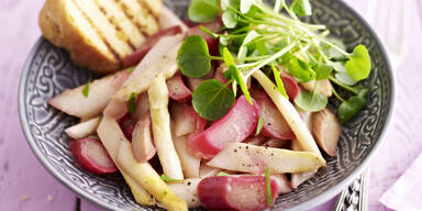 Spargel-Rhabarber-Salat
