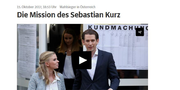 Medien machen Kurz zu Donau-Messias