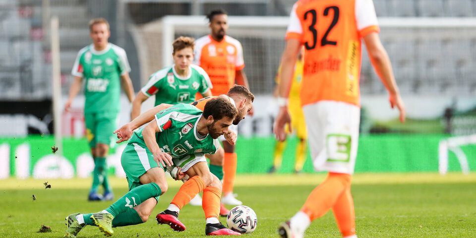 Tirol und Hartberg mit Punkteteilung