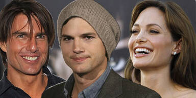 Tom Cruise, Ashton Kutcher, Angelina Jolie