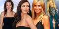 Angelina Jolie, Kim Kardashian, Heidi Klum, Shakira