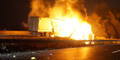 Lkw-Brand auf A1 endet im Flammen-Inferno