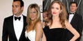Jennifer Aniston & Justin Theroux, Angelina Jolie
