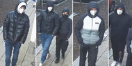 Schwerer Raub: Polizei sucht diese Männer