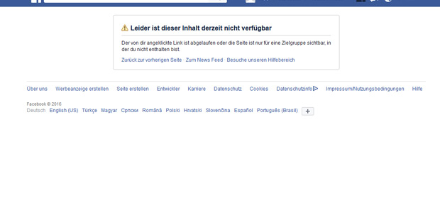 Facebook-Aus für All-Felix? Seite wieder offline