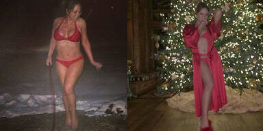 Mariah Carey: Im Bikini durch den Schnee