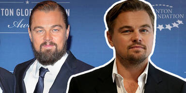 Leonardo DiCaprio mit und ohne Barte