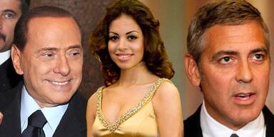 Silvio Berlusconi, Ruby Rubacuori, George Clooney
