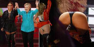 Jennifer Lopez: Sexy Po-Show für Hillary Clinton