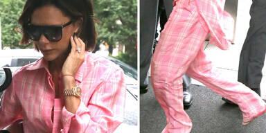 Victoria Beckham im Pyjama-Look