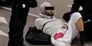 Messer-Mann schreit "Allahu Akbar", Polizei schießt ihn nieder