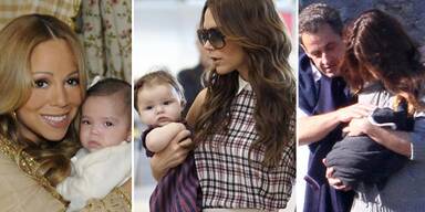 Babys 2011: Mariah Carey & Monroe, Victoria Beckham & Harper Seven, Carla Bruni, Nicolas Sarkozy & Giulia