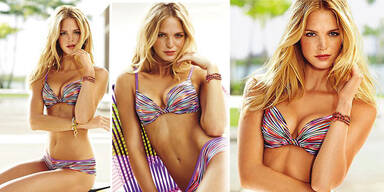 Erin Heatherton zeigt sexy Push Up-BH