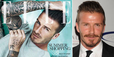 David Beckham als erstes männliches Covergirl