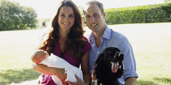Kate William George Lupo Hund tot