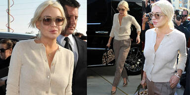 Lindsay Lohan stilsicher vor Gericht