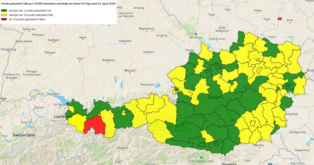 Ampel zeigt: So wird Österreich jetzt coronafrei