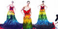 Alexander McQueen inspiriertes Gummibären-Kleid