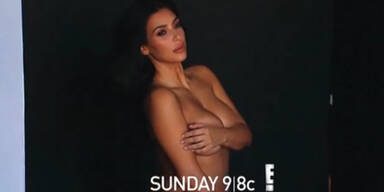 Kim Kardashian nackt in Keeping up with the Kardashians Trailer
