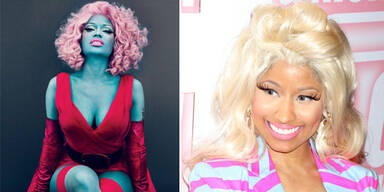Nicki Minaj macht blau für die Vogue