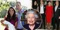 Herzogin Kate, Prinz William, Prinz George, Queen Elizabeth, Pippa, James, Carole & Michael Middleton
