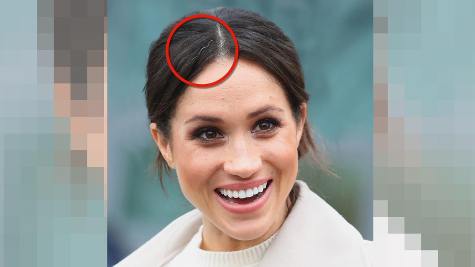 Meghan Das erste graue Haar