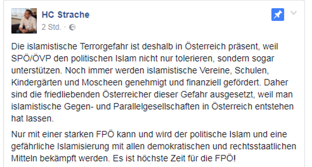 Strache warnt vor