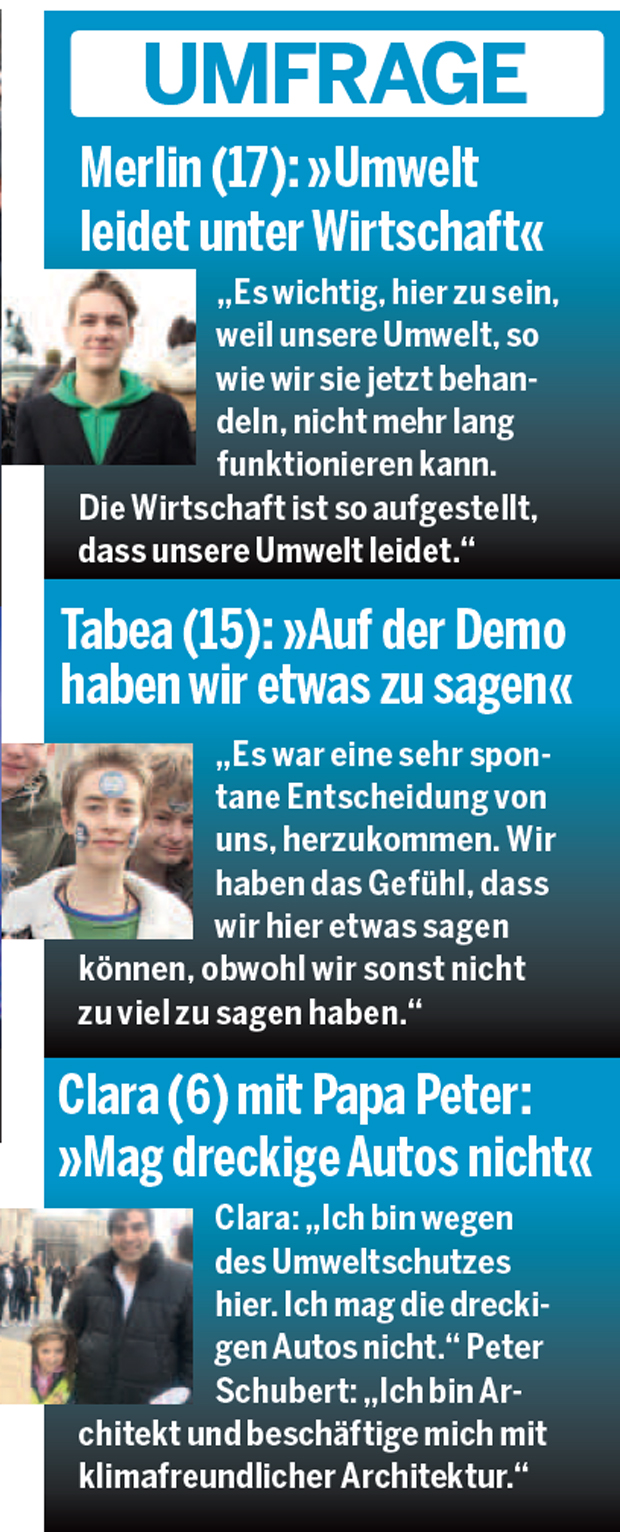 Klima: 30.000 Schüler bei Mega-Demo