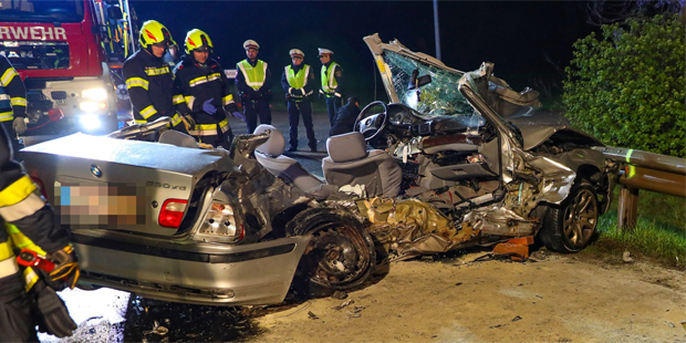 Hörsching Unfall B1 mit drei Toten