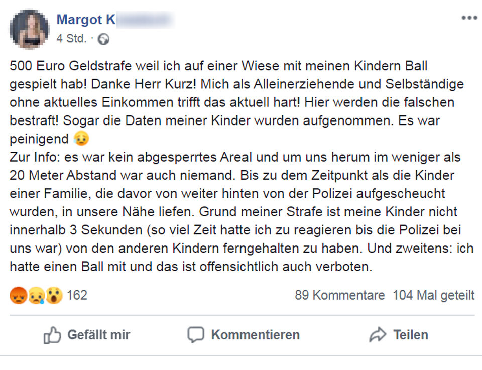 Weil sie mit Kindern Ball spielte: 500-Euro-Strafe für Wiener Mutter