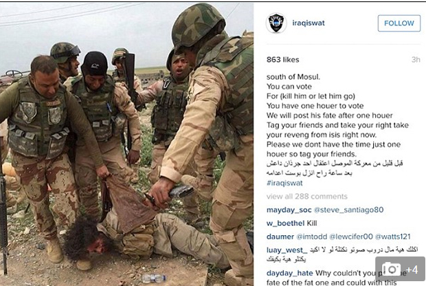 Instagram-User entscheiden über Tod von ISIS-Kämpfer