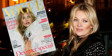 20 Jahre Kate Moss auf der britischen Vogue