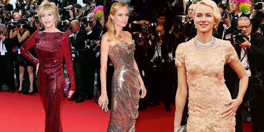 Cannes-Beautys setzen auf Nixen-Silhouetten