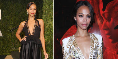 Zoe Saldana: So lenkt sie von ihrem Dekolleté ab
