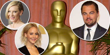 Jennifer Lawrence, Leonardo DiCaprio, Cate Blanchett, Oscars