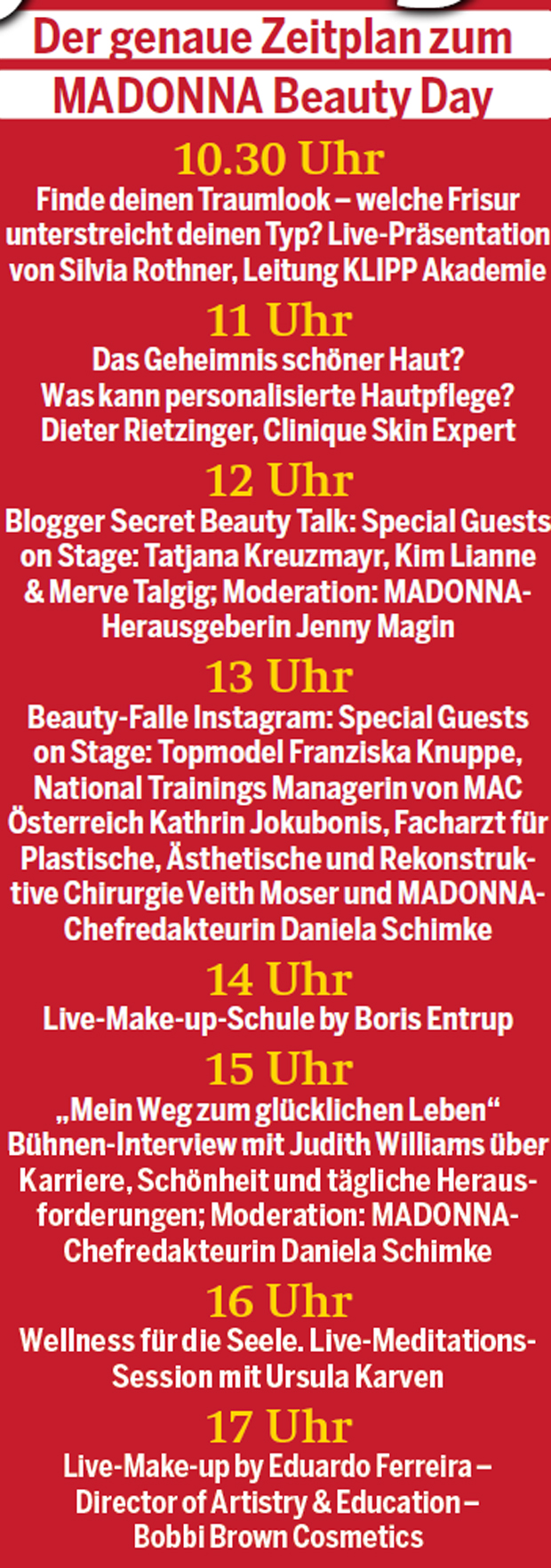 Riesen-Ansturm auf den MADONNA Beauty Day