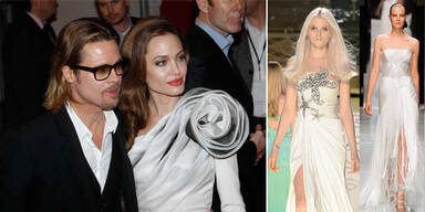 Versace schneidert Angelinas Brautkleid
